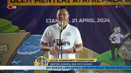 Penyerahan Sertipikat Aset BMN PT. PLN & Penanaman Bibit Tanaman Asparagus