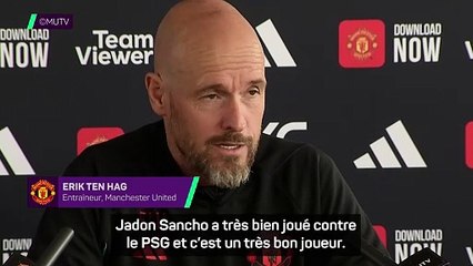 Ten Hag : "Sancho a une grande valeur pour Manchester United"