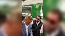 George Clooney e Adam Sandler, i divi tra i passeggeri in stazione Centrale a Milano