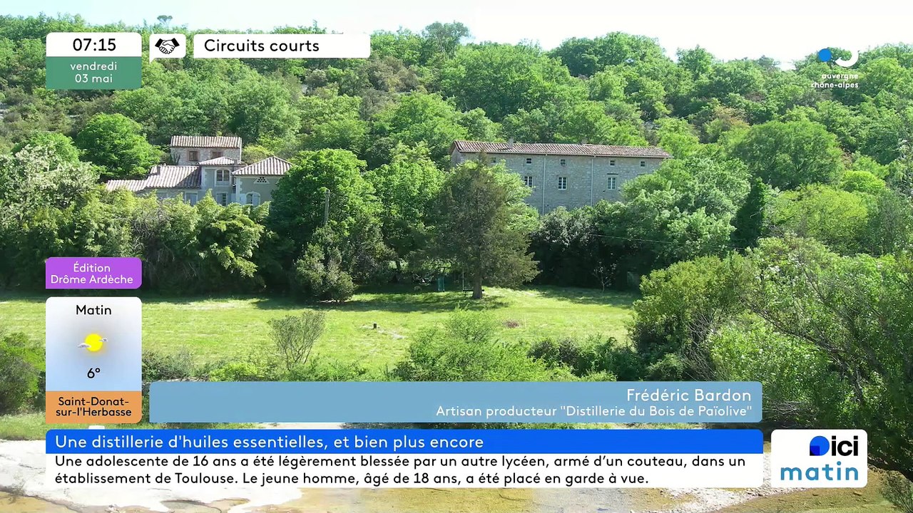 À Banne, "La Distillerie du Bois de Païolive", huiles essentielles, alcools, cosmétiques, eaux florales...BIO