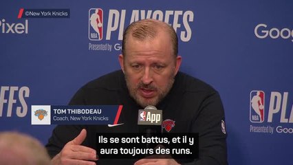 Knicks - Thibodeau : “Que l'on gagne ou que l'on perde, on veut toujours faire mieux”