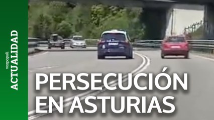 Huye de la policía con un coche robado e invade el carril contrario en Asturias