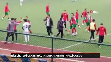 Bilecik'teki olaylı maçta 10'u biber gazından etkilenen 14 taraftar hastanelik oldu