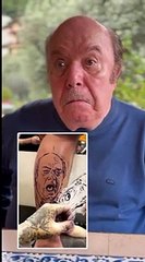 Un fan si tatua il volto di Lino Banfi sul polpaccio. E lui ringrazia: «Che meraviglia»