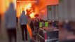 Videos show massive fire on highway after petrolium tank crash
