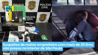 Suspeitos de matar empreiteiro com mais de 20 tiros são presos no interior de São Paulo