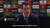 Aston Villa - Emery : “Nous n'avons pas fait ce que nous avions prévu”