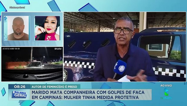 Suspeito de feminicídio em Campinas é preso em Paulínia horas depois de cometer o crime