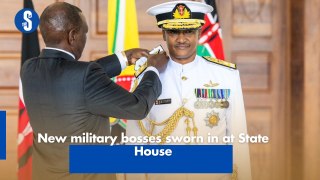 New military bosses sworn in at State House