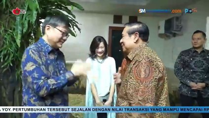 Agus Yudhoyono dan SBY menerima kunjungan Menlu Singapura