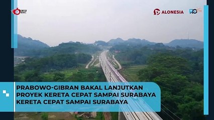 Prabowo Gibran Lanjutkan Kereta Api Cepat Jakarta Surabaya