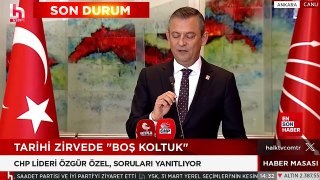 Özgür Özel'den boş koltuk açıklaması