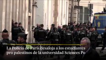 La Policía de París desaloja a estudiantes pro palestinos en Sciences Po