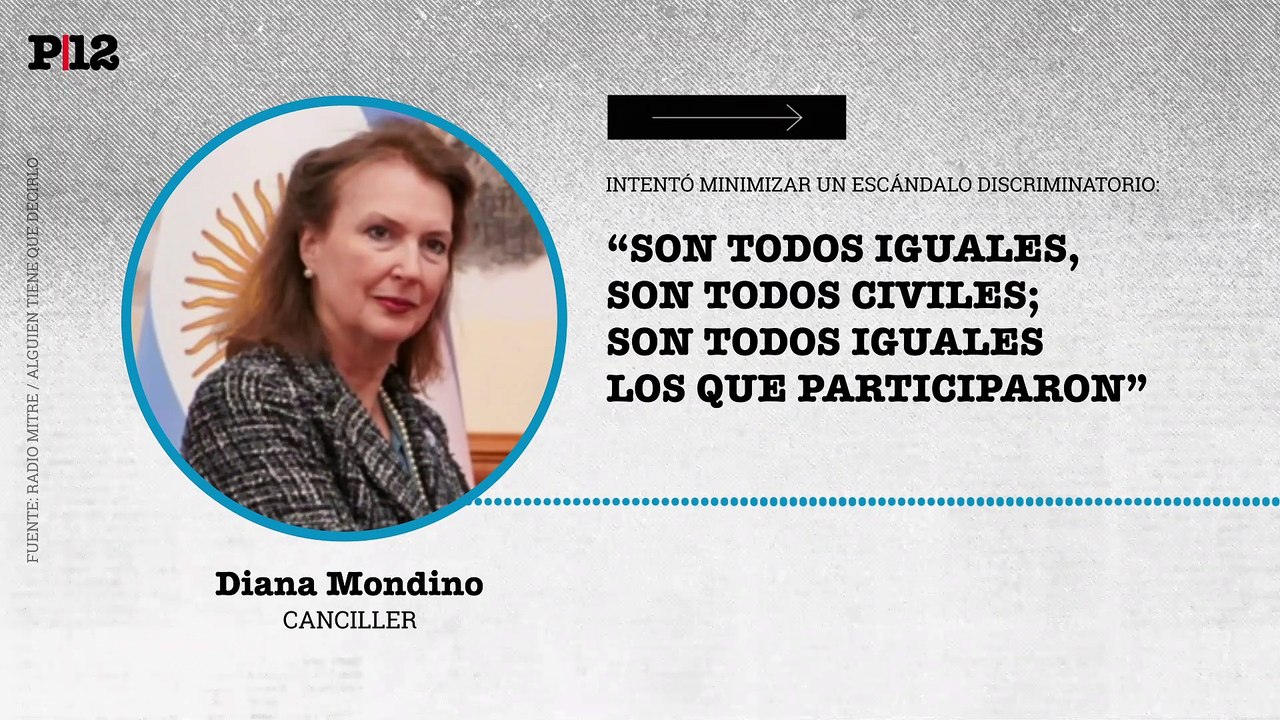 Diana Mondino intentó minimizar un escándalo discriminatorio: "Son todos iguales, son todos civiles"