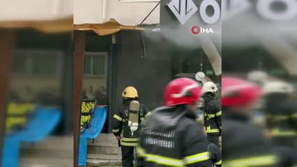 Markette yangın çıktı