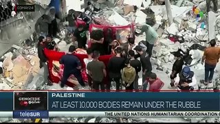 UN: At least 10,000 Palestinians buried under rubble in Gaza