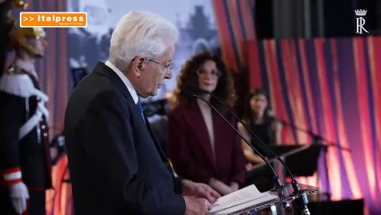 Mattarella interviene alla presentazione dei David in Quirinale