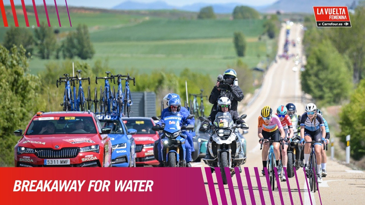 Breakaway for water - Stage 6 - La Vuelta Femenina 24 by Carrefour.es