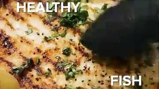 Healthy speedy fish dinner