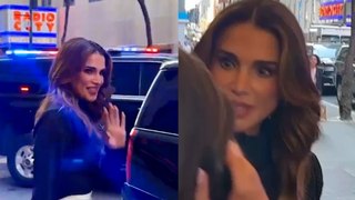 Queen Rania of Jordan spotted arriving at NBC studios in NYC