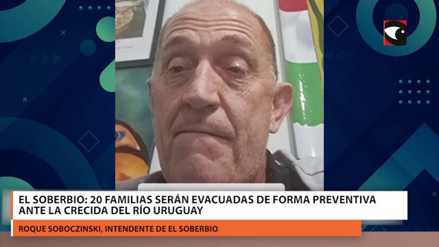 El Soberbio: 20 familias serán evacuadas de forma preventiva ante la crecida del río Uruguay