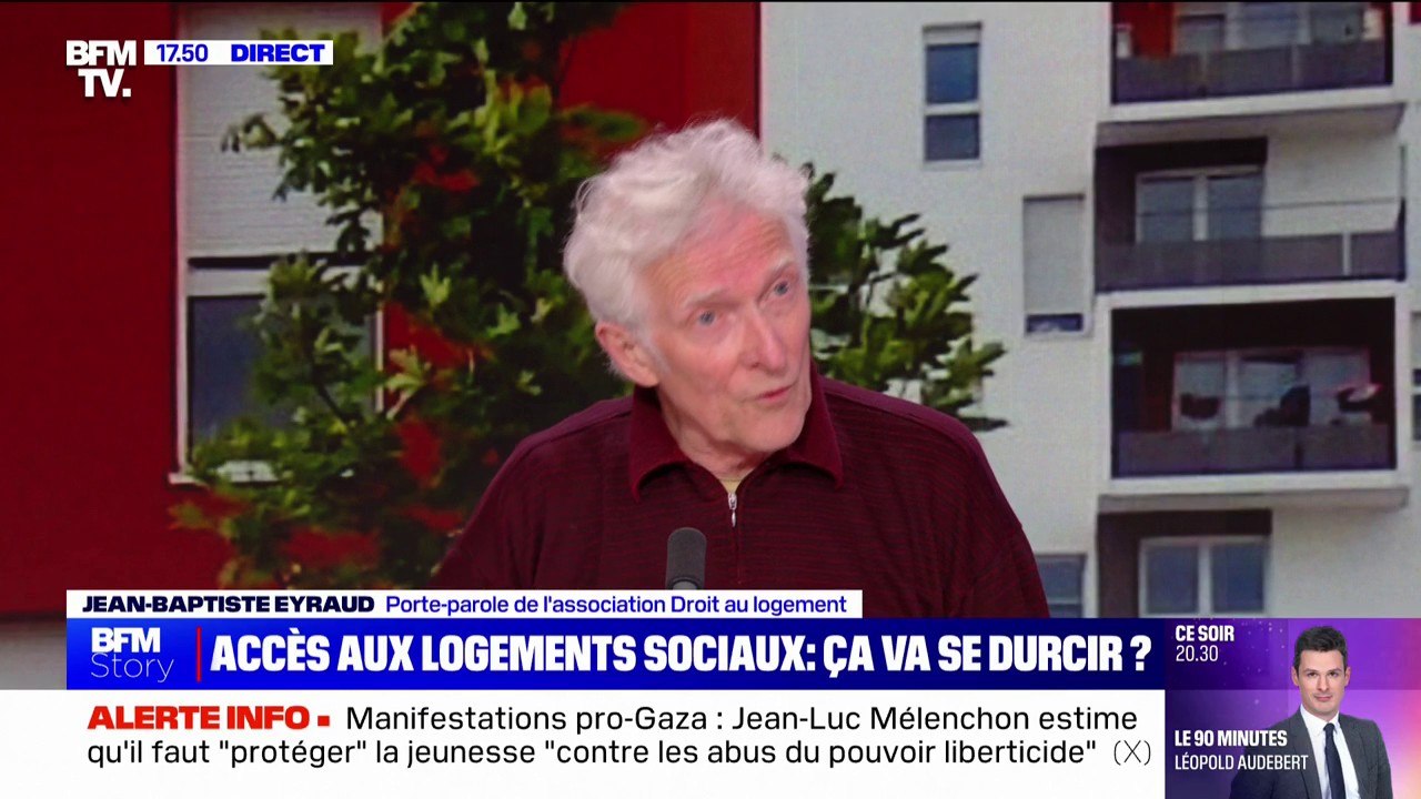 Accès aux logements sociaux: "Le projet de loi vise à développer la production de logements LLI destinés aux cadres supérieurs", déplore Jean-Baptiste Eyraud (association Droit au logement)