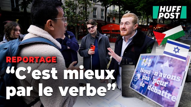 Devant la Sorbonne, on a suivi les vifs débats sur Gaza provoqués par la « table du dialogue » de l’UEJF