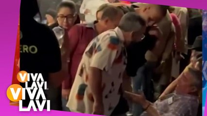Vicente Férnandez Jr es captado golpeando a señor en un Palenque