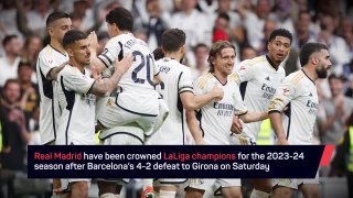 Breaking News - Real Madrid win LaLiga title
