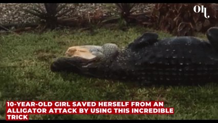 10-year-old girl saved herself from an alligator attack by using this incredible trick