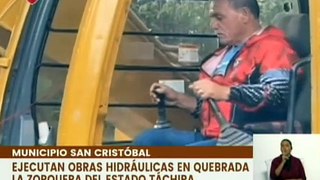 Ejecutan canalización y dragado de la quebrada La Zorquera en el estado Táchira