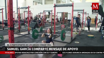 Samuel García se reúne con atletas participantes de los Juegos Conade 2024