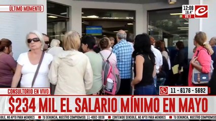 Consultorio en vivo: $234 mil el salario mínimo en mayo