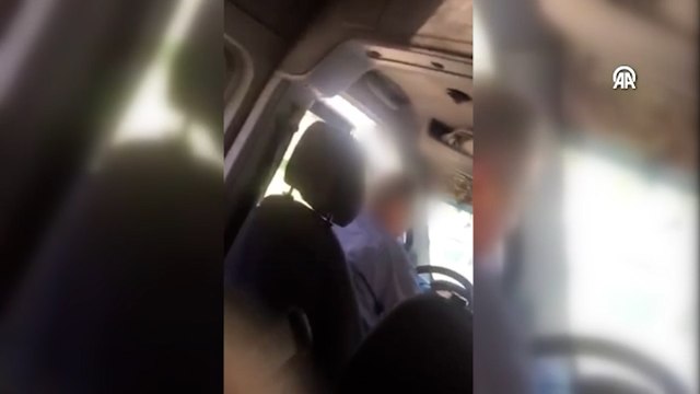 Alanya'da trafikte sopalı saldırı cep telefonu kamerasında