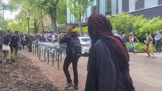 Man Drives Towards Protest at PSU, Pepper-Sprays People While Fleeing