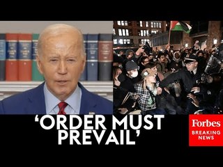 BREAKING NEWS: Biden Responds To Columbia And UCLA Campus Protests