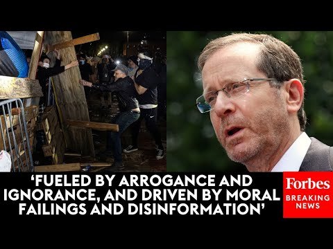 JUST IN: Israeli President Herzog Reacts To Protests On College Campuses Like UCLA, Columbia