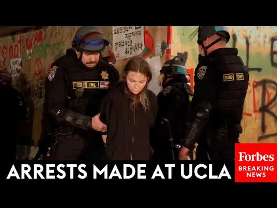 Police Make Arrests At UCLA As They Clear Out Pro-Palestinian Encampment