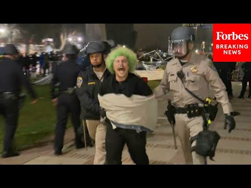 WILD VIDEO: Police Break Into Pro-Palestinian Encampment At UCLA, Arrest And Detain Activists