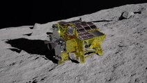 Animation Of Japan's SLIM Lunar Lander To Moon