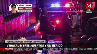 Tres personas perdieron la vida tras un ataque armado en Veracruz