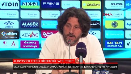 Fatih Tekke Skordan memnun değilim
