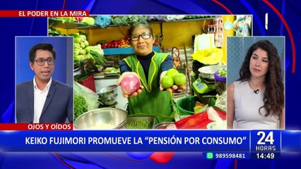 Keiko Fujimori impulsa proyecto de "Pensión por Consumo" en el Congreso