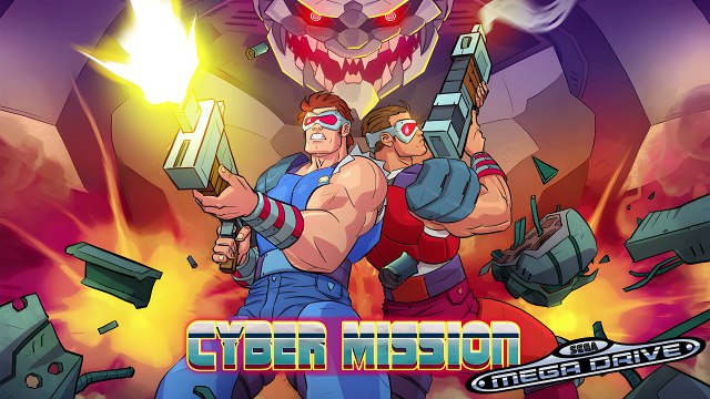 CYBER MISSION for Sega Mega Drive/Genesis is the coolest shmup in the style of Forgotten World and Final Mission
