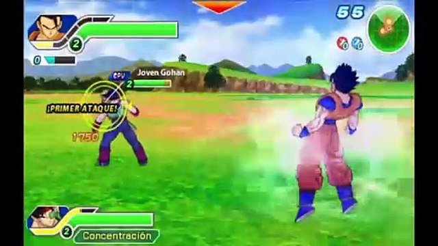 Dragon Ball Z Tenkaichi Tag Team Español - Gohan Definitivo & Bardock VS Cell & Gohan SS2 #tenkaichi