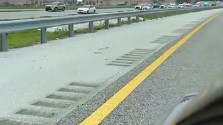 Entire police force chase car after the driver shot at someone in a road rage incident