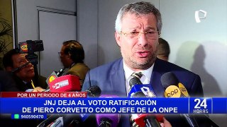 JNJ deja al voto ratificación de Piero Corvetto como jefe de la ONPE por cuatro años más
