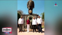 Claudia Sheinbaum se reunió con Cuauhtémoc Cárdenas en Michoacán