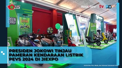 Jokowi muncul di PEVS JIExpo: "Ayo kita buktikan kesiapan kita bersaing."