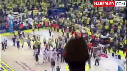 Mağlubiyet sonrası çılgına döndü! Kerim Rahmi Koç ile Monacolu basketbolcular arasında gerginlik